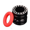 FUKR Ballstretcher souple Doblo 30 mm - Hauteur 4 cm Noir-Rouge